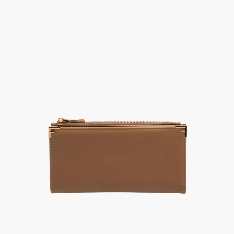 Sasha Bi-Fold Wallet in Brown for Women